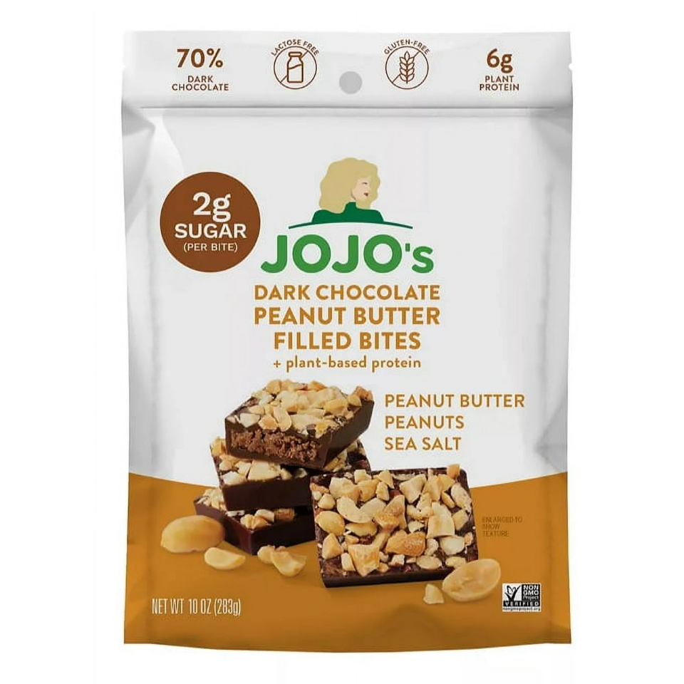JoJo's Dark Chocolate Peanut Butter Filled Bites, 10oz