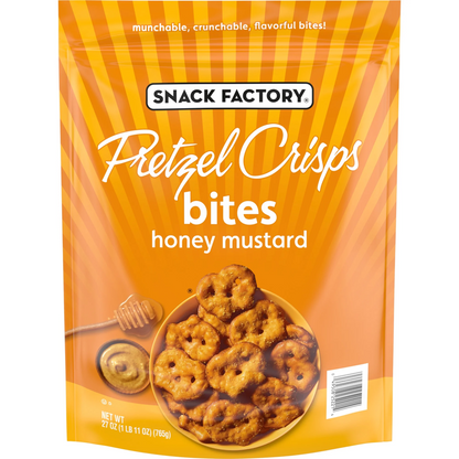 Snack Factory Honey Mustard Pretzel Crisps, 27oz.