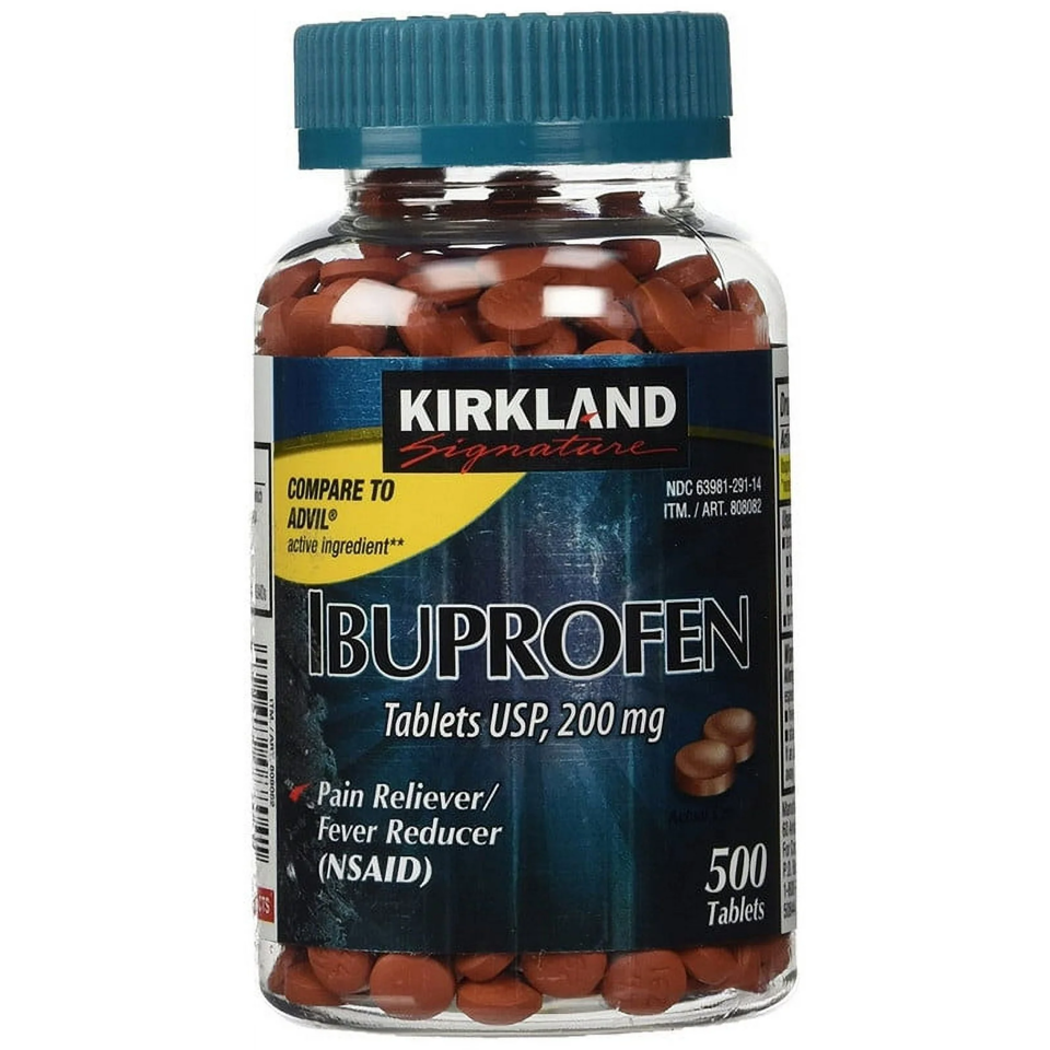 Kirkland Ibuprofen 200mg, 500 caplets